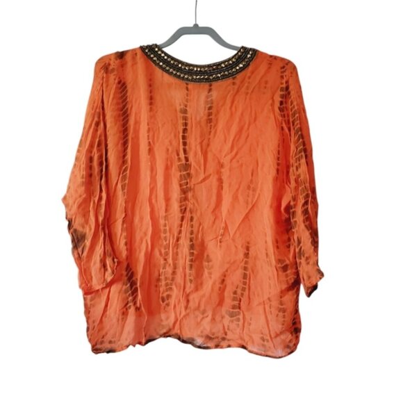 Michael Kors Vintage Y2K Fairy Beaded Boho Avant-garde Fairy Whimsical Top M - Picture 3 of 9